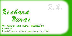 richard murai business card